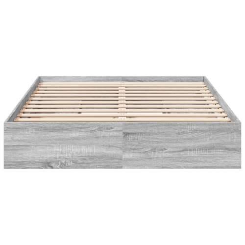 Okvir za krevet s ladicama boja hrasta 160x200 cm drveni - Sivi hrast sonoma 160 x 200 cm Cijena