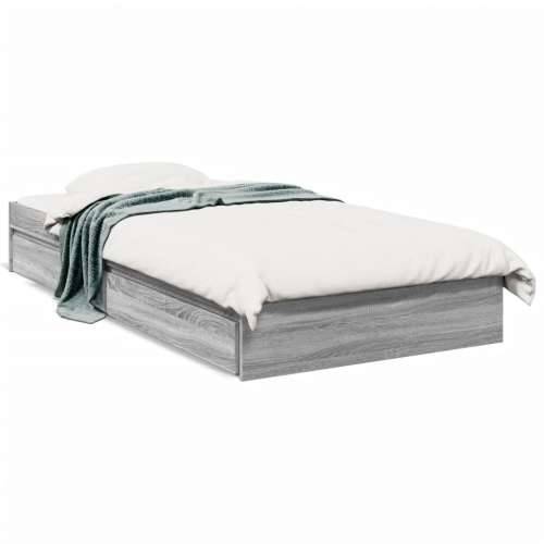 Okvir za krevet s ladicama boja hrasta 90x200 cm Sivi hrast sonoma 90 x 200 cm Cijena