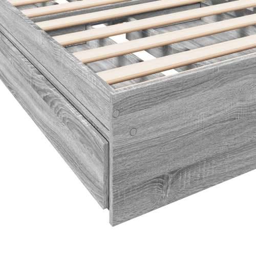 Okvir za krevet s ladicama boja hrasta 90x200 cm Sivi hrast sonoma 90 x 200 cm Cijena