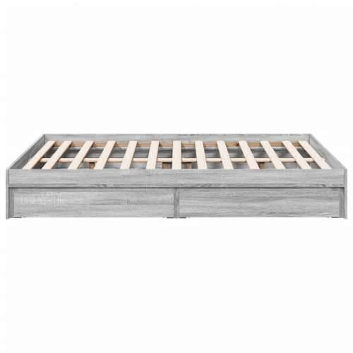 Okvir za krevet s ladicama boja sivog hrasta 135x190 cm Sivi hrast sonoma 135 x 190 cm Cijena