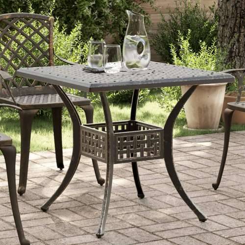 Vrtni stol brončani 80 x 80 x 75 cm od lijevanog aluminija - Bronzana 1 Cijena