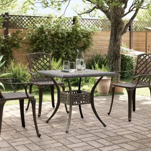Vrtni stol brončani 80 x 80 x 75 cm od lijevanog aluminija - Bronzana 1 Cijena
