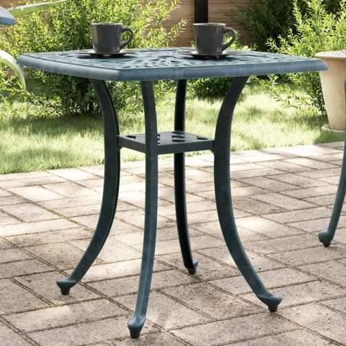 Vrtni stol zeleni 53 x 53 x 53 cm od lijevanog aluminija - Zelena 1 Cijena