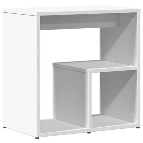 Bočni stolić bijeli 50 x 30 x 50 cm od konstruiranog drva - Bijela 1 Cijena
