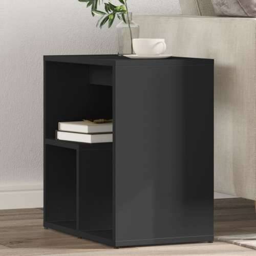 Bočni stolić crni 50 x 30 x 50 cm od konstruiranog drva - Crna 1 Cijena