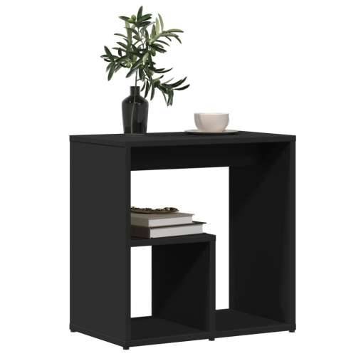 Bočni stolić crni 50 x 30 x 50 cm od konstruiranog drva - Crna 1 Cijena