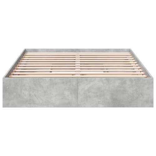 Okvir kreveta s ladicama siva boja betona 160x200 cm drveni Beton siva 160 x 200 cm Cijena