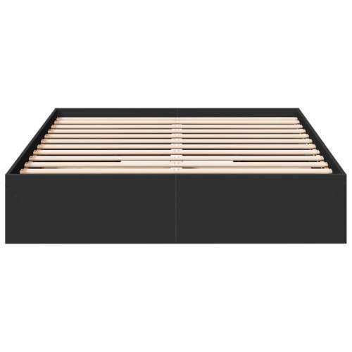 Okvir za krevet s ladicama crni 140x190 cm konstruirano drvo Crna 140 x 190 cm Cijena