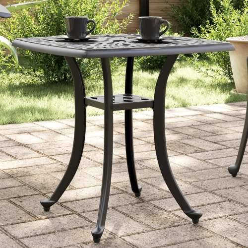 Vrtni stol crni 53 x 53 x 53 cm od lijevanog aluminija - Crna 1 Cijena
