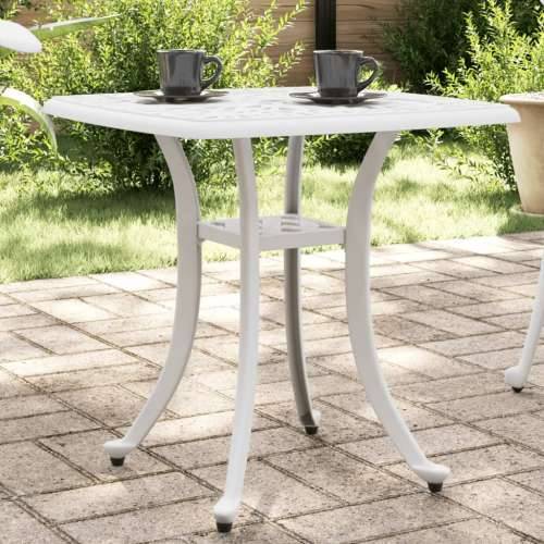 Vrtni stol bijeli 53 x 53 x 53 cm od lijevanog aluminija - Bijela 1 Cijena