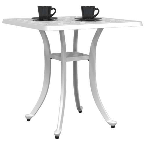 Vrtni stol bijeli 53 x 53 x 53 cm od lijevanog aluminija - Bijela 1 Cijena