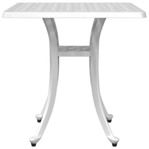 Vrtni stol bijeli 53 x 53 x 53 cm od lijevanog aluminija - Bijela 1 Cijena