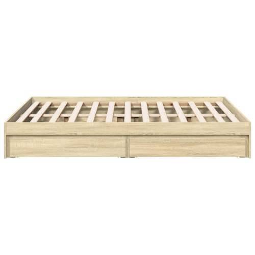 Okvir za krevet s ladicama boja hrasta 140x190 cm drveni sonoma hrast 140 x 190 cm Cijena