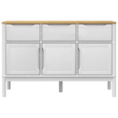 Komoda FLORO bijela 114 x 43 x 74 cm od masivne borovine Bijela 1 Cijena