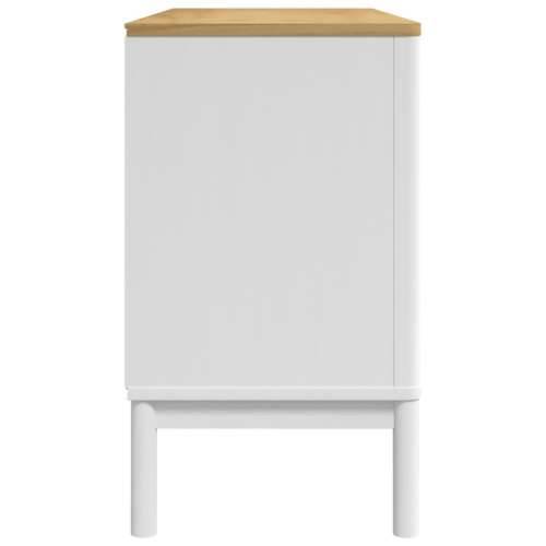Komoda FLORO bijela 114 x 43 x 74 cm od masivne borovine Bijela 1 Cijena