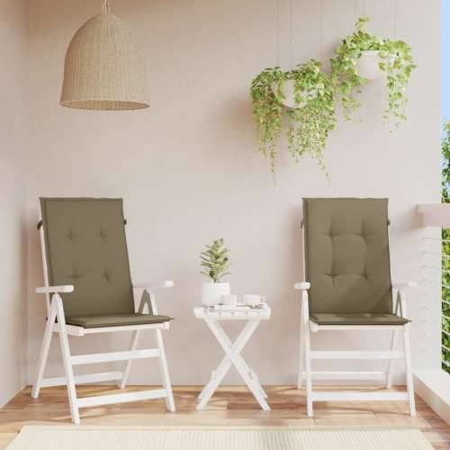 Jastuci za stolice 2 kom prošarano smeđesivi 120x50x4cm tkanina - prošarana smeđesiva 120 x 50 x 4 cm 2 Cijena