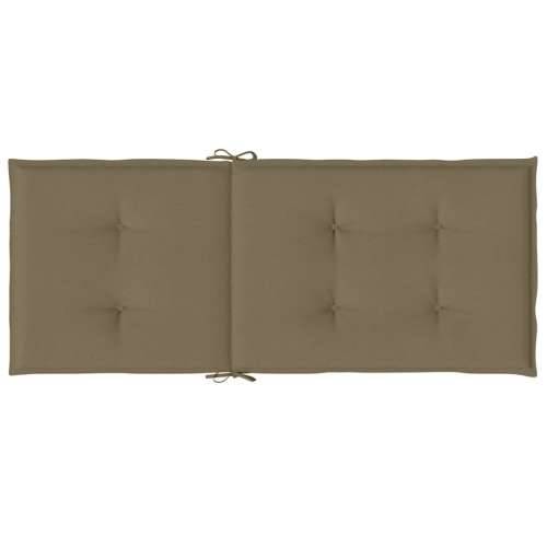 Jastuci za stolice 2 kom prošarano smeđesivi 120x50x4cm tkanina - prošarana smeđesiva 120 x 50 x 4 cm 2 Cijena