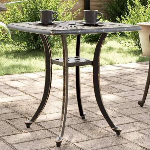 Vrtni stol brončani 53 x 53 x 53 cm od lijevanog aluminija - Bronzana 1 Cijena