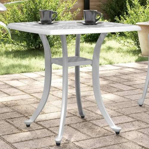 Vrtni stol bijeli 53 x 53 x 53 cm od lijevanog aluminija - Bijela 1 Cijena