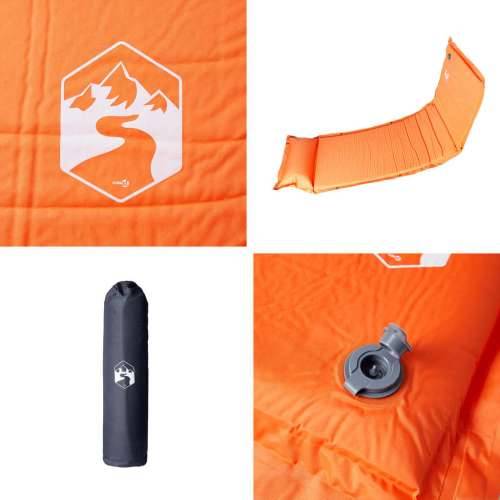 Samonapuhujući madrac za kampiranje za 1 osobu narančasti - orange 190 x 64 x 3 cm 1 Cijena