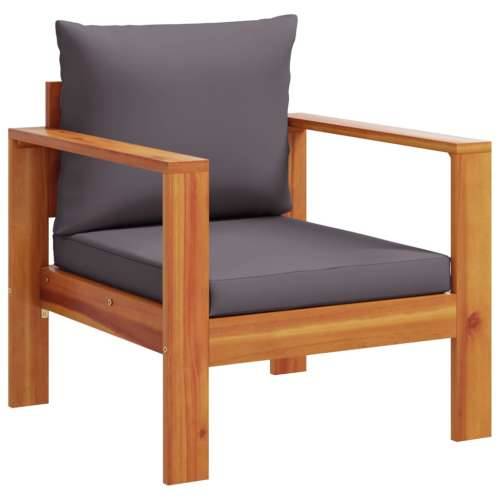6-dijelna set vrtnih sofa s jastucima masivno bagremovo drvo - Tamno siva stolica + kutna + 3x Sofa + stol 1 Cijena
