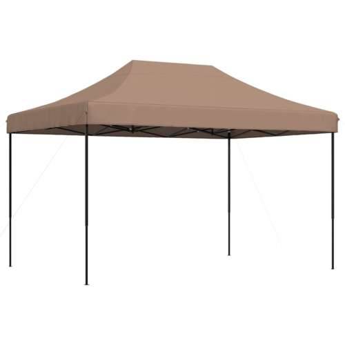 Sklopivi prigodni šator za svadbe - šator za zabave smeđi 410 x 279 x 315 cm - Smeđa 1 Bez bočnog zida Cijena