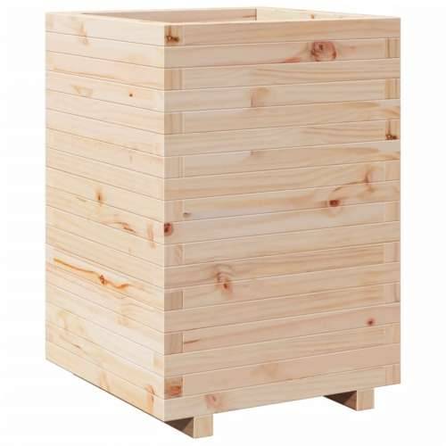 Vrtna sadilica 50x50x72,5 cm od masivne borovine - Prirodna boja bora 50 x 50 x 72.5 cm 1 Cijena