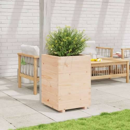 Vrtna sadilica 50x50x72,5 cm od masivne borovine - Prirodna boja bora 50 x 50 x 72.5 cm 1 Cijena