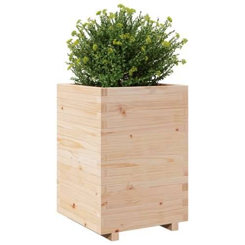 Vrtna sadilica 50x50x72,5 cm od masivne borovine - Prirodna boja bora 50 x 50 x 72.5 cm 1 Cijena