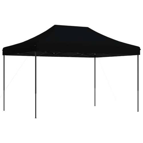 Sklopivi prigodni šator za svadbe - šator za zabave crni 410 x 279 x 315 cm - Crna 1 Bez bočnog zida Cijena