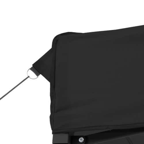 Sklopivi prigodni šator za svadbe - šator za zabave crni 410 x 279 x 315 cm - Crna 1 Bez bočnog zida Cijena