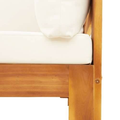 10-dijelna set vrtnih sofa s jastucima masivno bagremovo drvo - Krema 2x kutna + 6x Sofa + 2x stol 1 Cijena