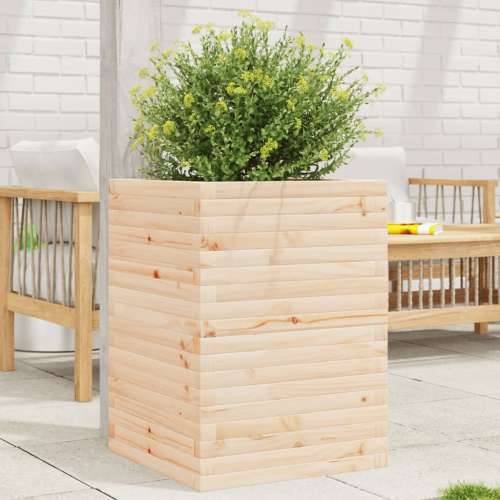 Vrtna sadilica 50x50x68,5 cm od masivne borovine - Prirodna boja bora 50 x 50 x 68.5 cm 1 Cijena