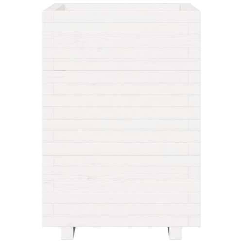 Vrtna sadilica bijela 50x50x72,5 cm od masivne borovine - Bijela 50 x 50 x 72.5 cm 1 Cijena