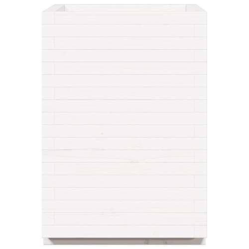 Vrtna sadilica bijela 50x50x72,5 cm od masivne borovine - Bijela 50 x 50 x 72.5 cm 1 Cijena