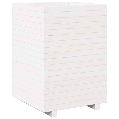 Vrtna sadilica bijela 50x50x72,5 cm od masivne borovine - Bijela 50 x 50 x 72.5 cm 1 Cijena