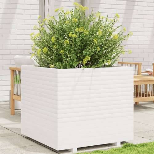 Vrtna sadilica bijela 80 x 80 x 72 cm od masivne borovine - Bijela 80 x 80 x 72 cm 1 Cijena