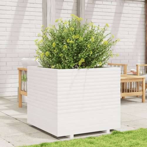 Vrtna sadilica bijela 80 x 80 x 72 cm od masivne borovine - Bijela 80 x 80 x 72 cm 1 Cijena