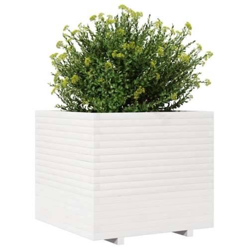 Vrtna sadilica bijela 80 x 80 x 72 cm od masivne borovine - Bijela 80 x 80 x 72 cm 1 Cijena
