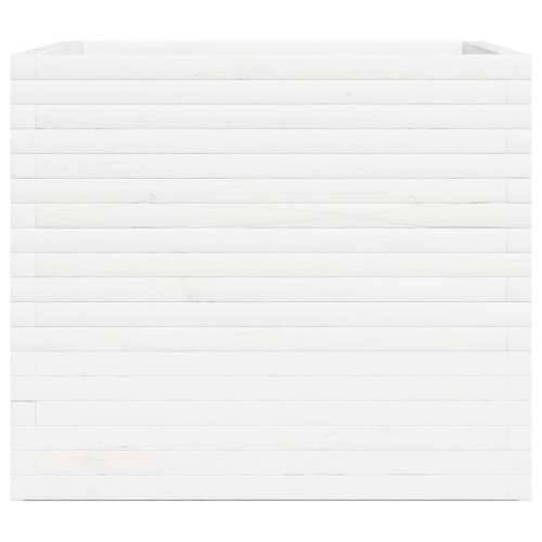 Vrtna sadilica bijela 80 x 80 x 72 cm od masivne borovine - Bijela 80 x 80 x 72 cm 1 Cijena