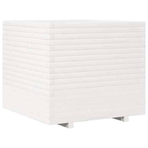 Vrtna sadilica bijela 80 x 80 x 72 cm od masivne borovine - Bijela 80 x 80 x 72 cm 1 Cijena