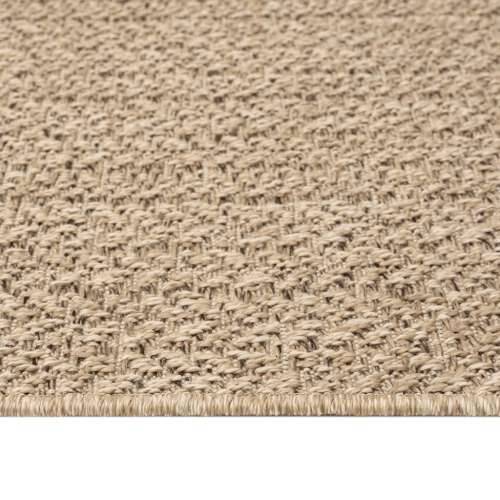 Tepih ZIZUR 100 x 200 cm s izgledom jute unutarnji i vanjski - Smeđa 100 x 200 cm Pravokutno Cijena