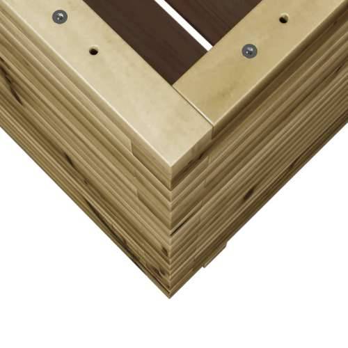 Vrtna sadilica 60x60x72 cm od impregnirane borovine - Prirodno impregnirano 60 x 60 x 72 cm 1 Cijena