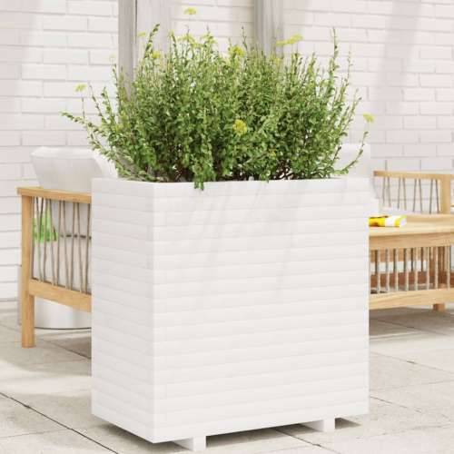 Vrtna sadilica bijela 70x40x72 cm od masivne borovine - Bijela 70 x 40 x 72 cm 1 Cijena