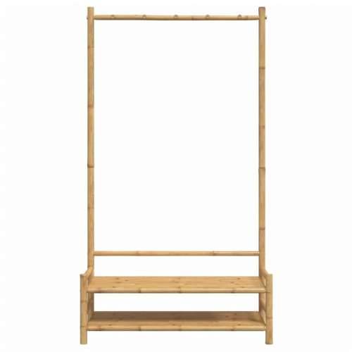 Stalak za odjeću s policama 103 x 40 x 183 cm od bambusa Cijena