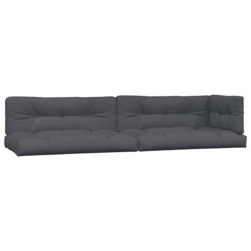 Vrtna garnitura - 4-dijelni set vrtnih sofa od paleta s jastucima od drva bagrema - Antracit 1 kutna + 2x srednja + stol Tamno s Cijena