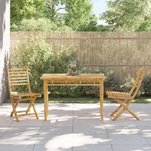 Vrtni stol - Blagovaonski stol 110 x 55 x 75 cm od bambusa Cijena