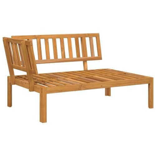 Vrtna garnitura - 3-dijelni set vrtnih sofa od paleta s jastucima od drva bagrema - Crna 1 Tamno smeđa Cijena