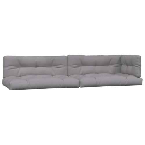 5-dijelna set vrtnih sofa od paleta s jastucima od drva bagrema - Siva 1 2x srednja + 2x kutna + stol Tamno smeđa Cijena