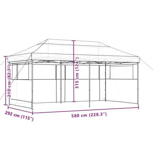 Sklopivi prigodni šator za zabave s 3 bočna zida zeleni Cijena
